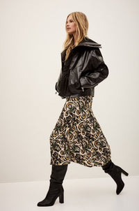 Ba&sh Onintia Abstract Pattern Skirt