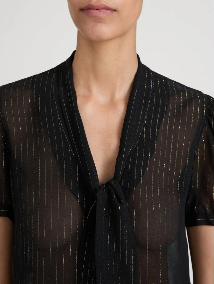 Frame The Lurex Sonnet Blouse