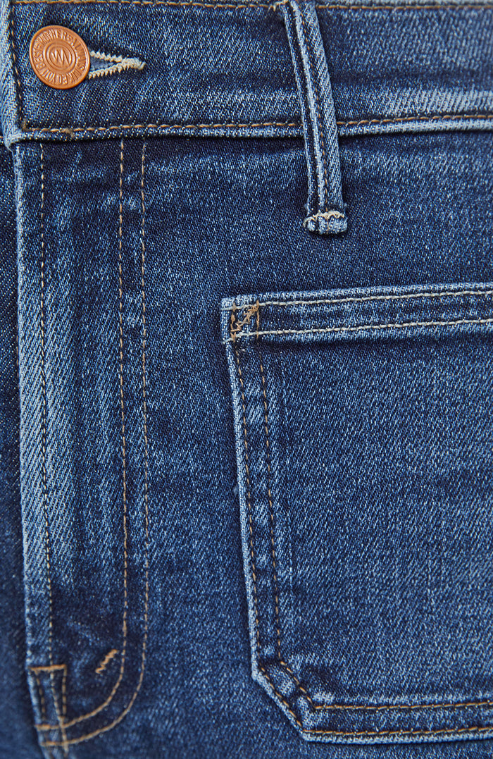 Mother Denim Lil Hustler Roller Patch Pocket One Last Shot