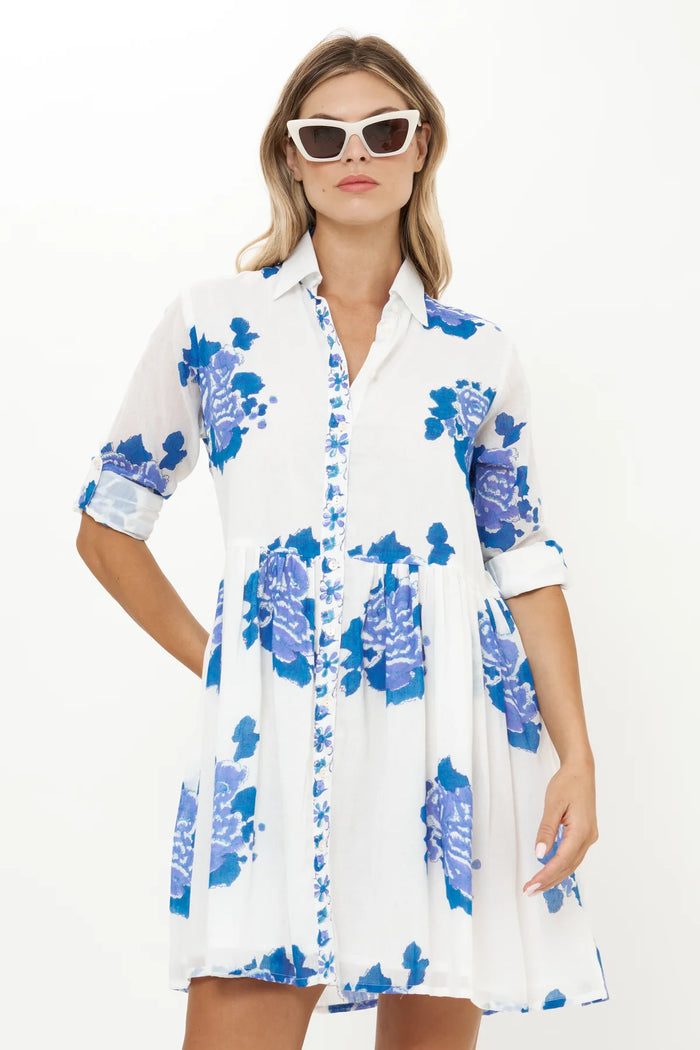 Oliphant Mini Long Sleeve Shirt Dress