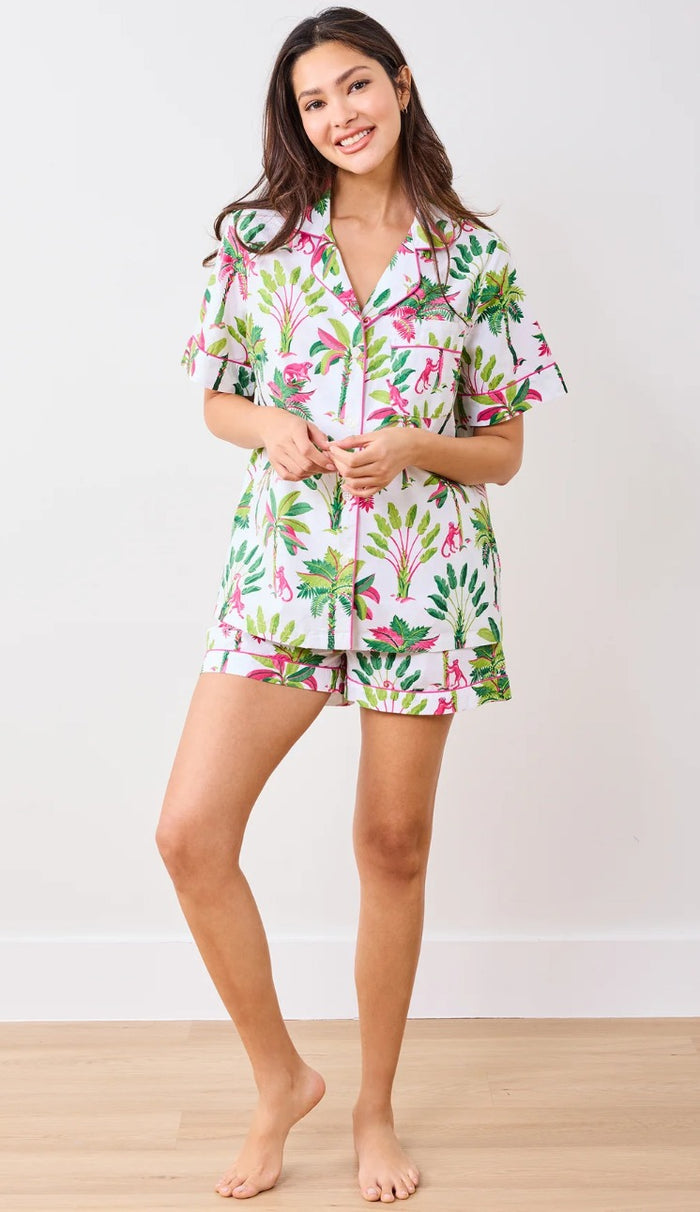 PrintFresh Royal Palms Short PJ Set