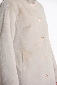 Rino & Pelle Nonna Single Breasted Faux Fur Coat