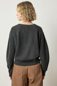 Lilla P Spilt Neck Raglan Sweater