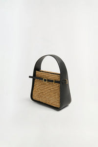 Simkhai Cleo Raffia Bucket Bag