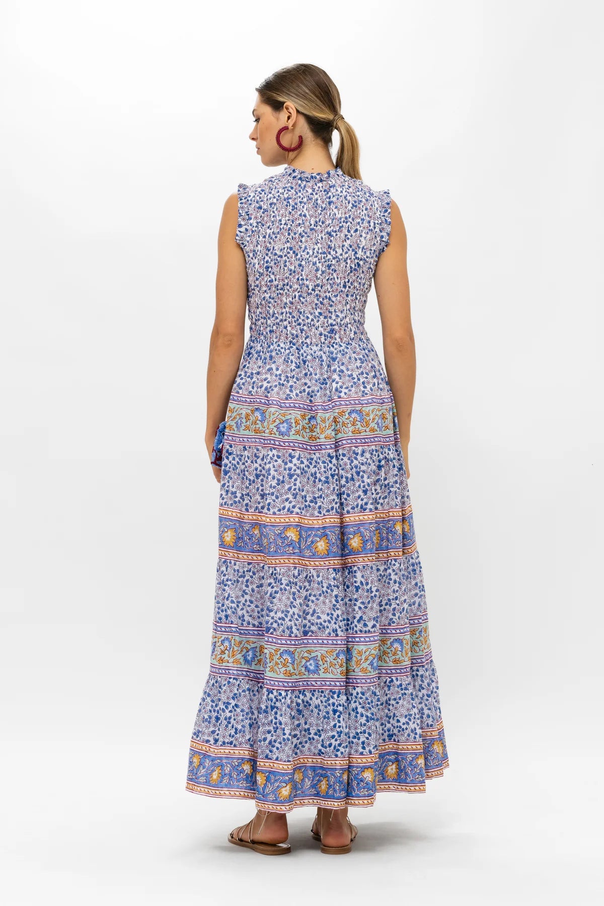 Oliphant Smocked Maxi Dress