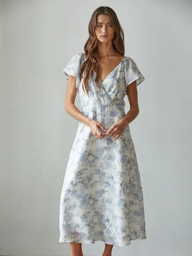 By Together Floral Print Midi Dress