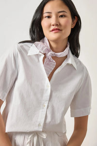 Lilla P Folded Sleeve Button Down