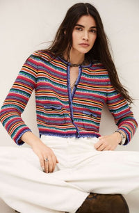 Ba&sh Fanny Stripe Cardigan