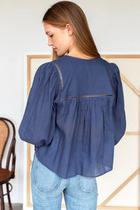Emerson Fry Isla Dobby Stripe Top