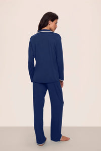 Eberjey Frida Whip Stitch Long PJ Set