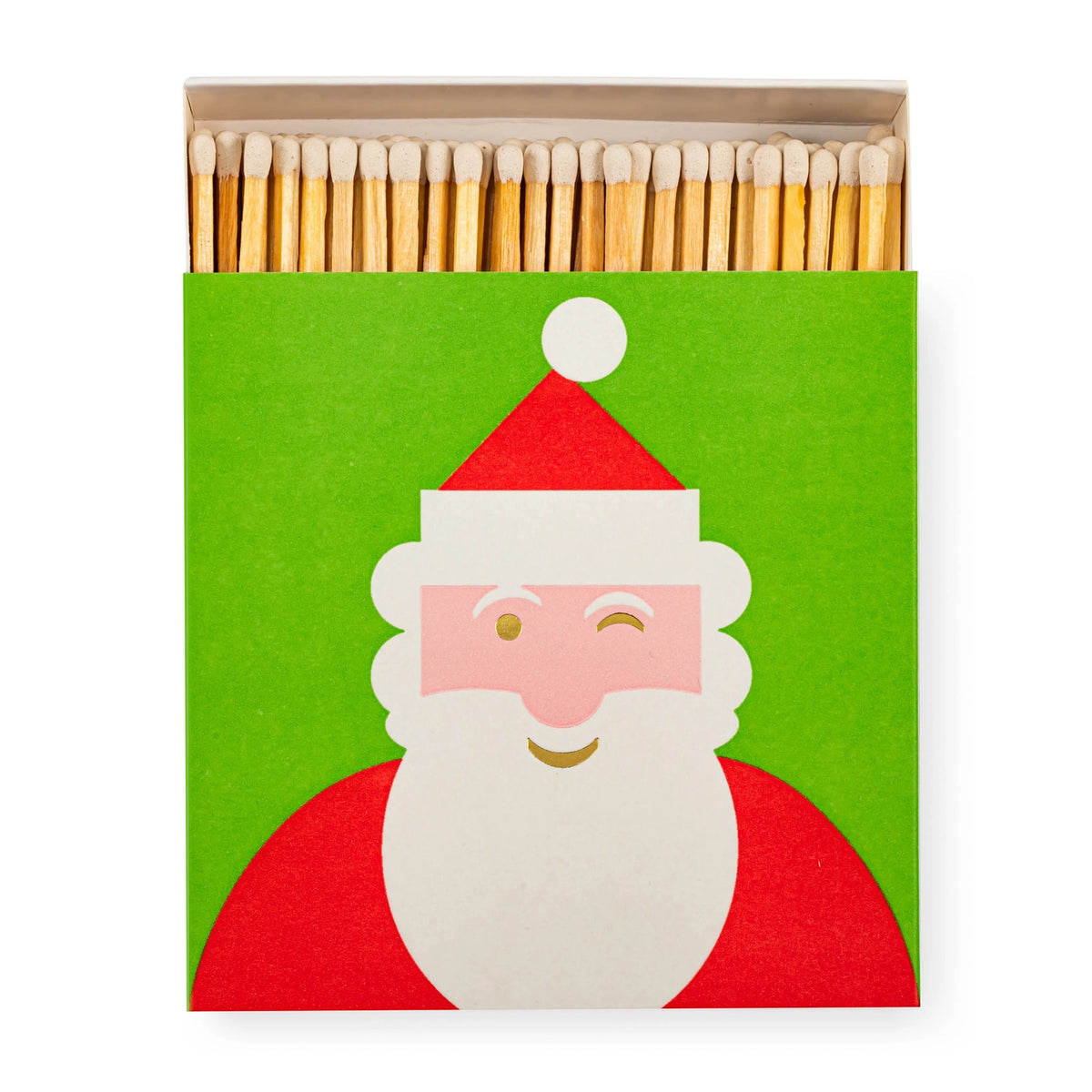 The Archivist Square Matchboxes Winking Santa