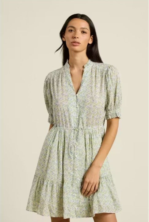 Trovata Birds of Paradis Phoebe Nantucket Ditsy Print Dress