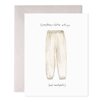 E.Frances Sweatpant Love & Friendship Card