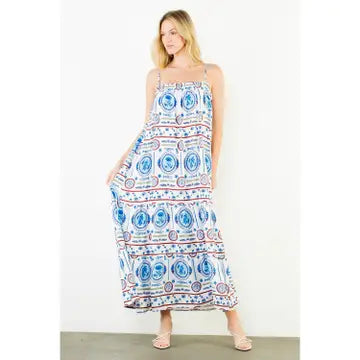 THML Sea Print Maxi Dress