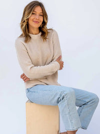 Pura Cashmere Cotton Fisherman Sweater