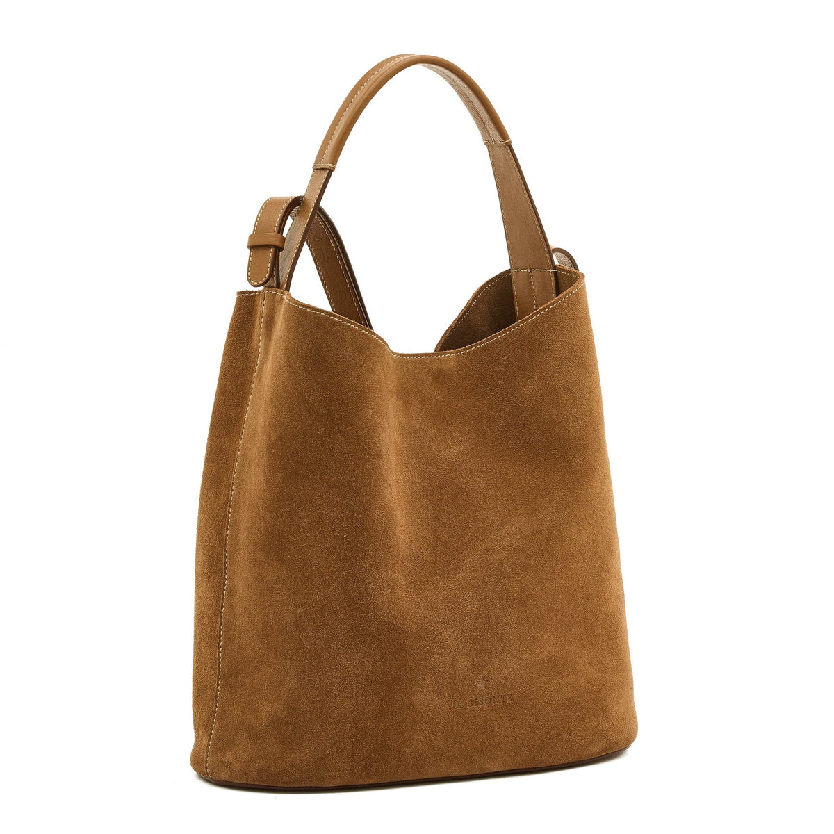 Il Bisonte Le Laudi Suede Bucket Bag