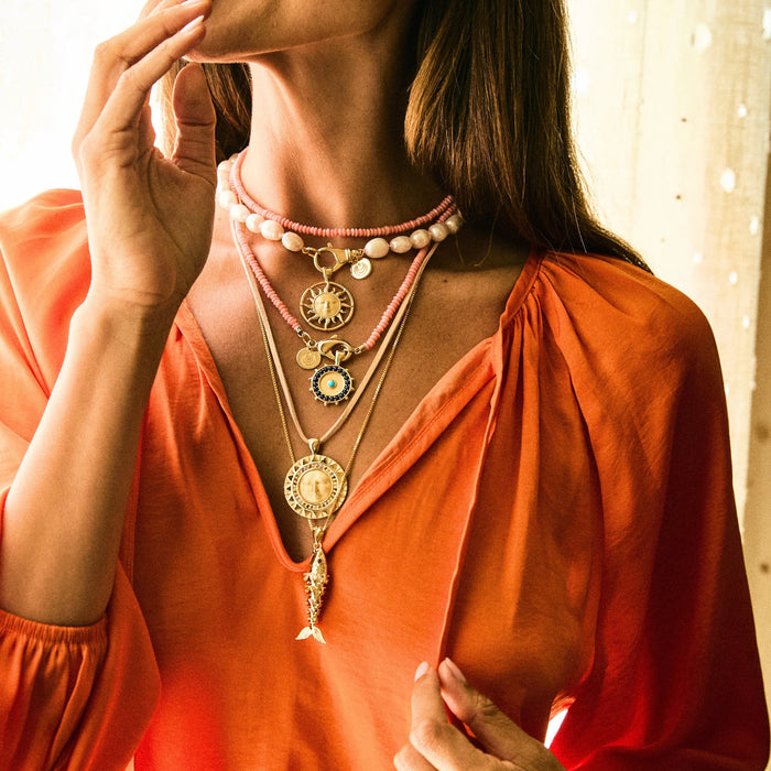 Jane Win Protect Stoney Watchful Eye Pendant