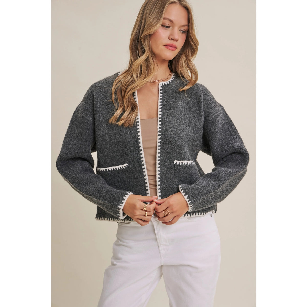 In February Wool Blend Sweater Cardigan