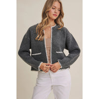 In February Wool Blend Sweater Cardigan