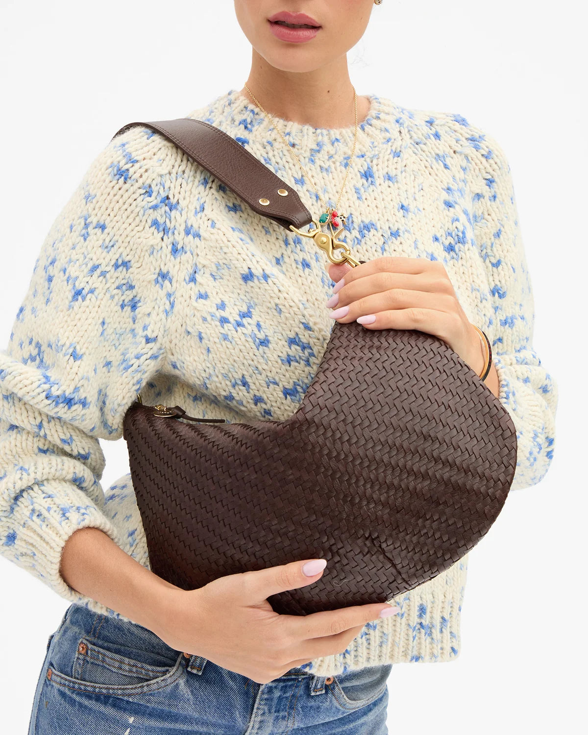 Clare V Moyen Messenger Chocolate