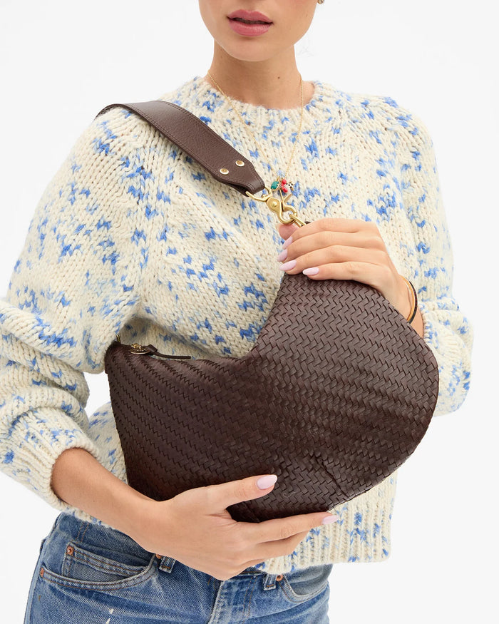 Clare V Moyen Messenger Chocolate