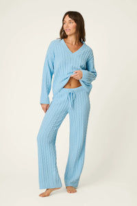 P.J. Salvage Cozy Chenille Cable Knit Pants