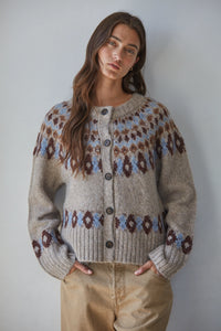 By Together Fair Isle Cardigan