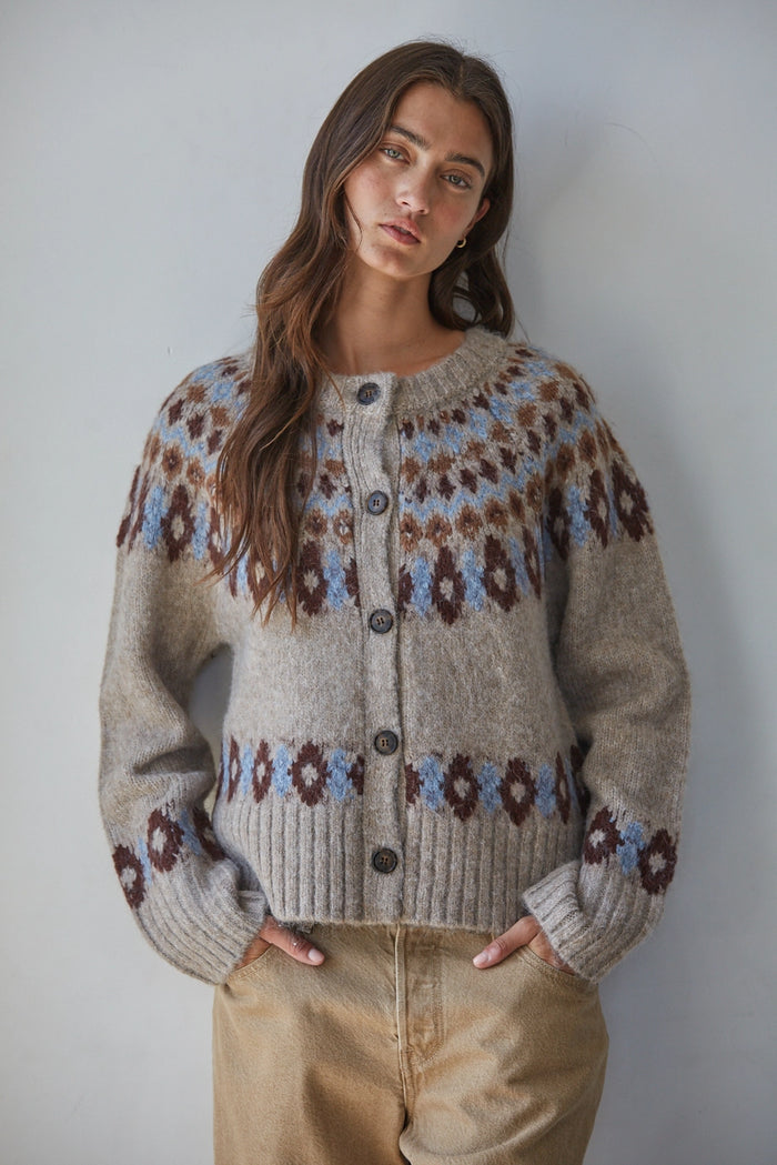 By Together Fair Isle Cardigan