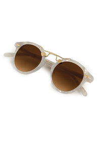 Krewe St. Louis Alabaster 18k Sunglasses