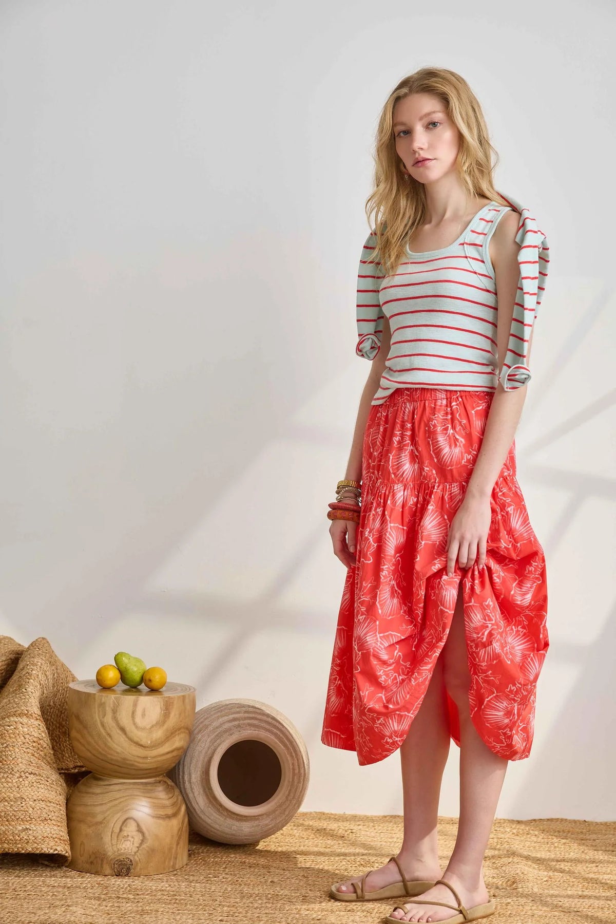 Lilla P Zinnia Print Skirt