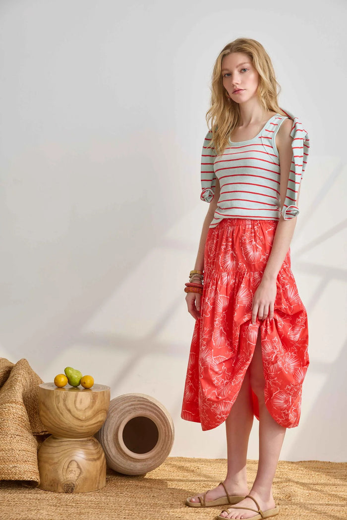 Lilla P Zinnia Print Skirt