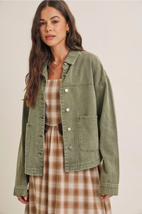 In February Cotton Twill Utility Jacket