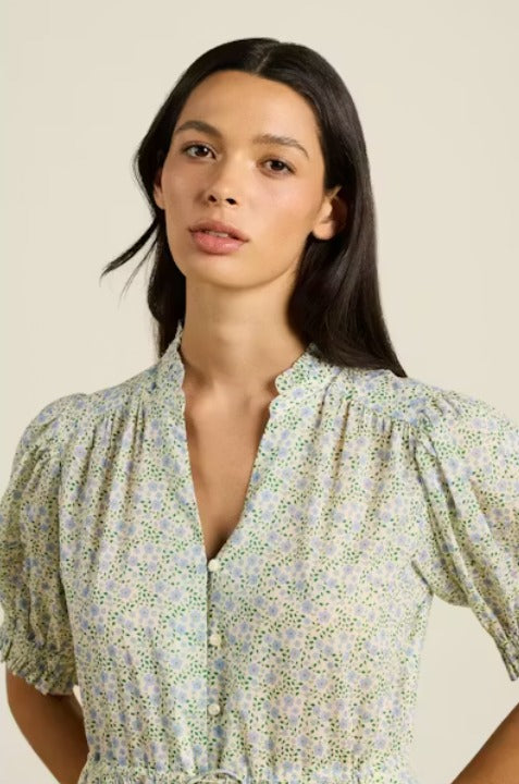 Trovata Birds of Paradis Phoebe Nantucket Ditsy Print Dress