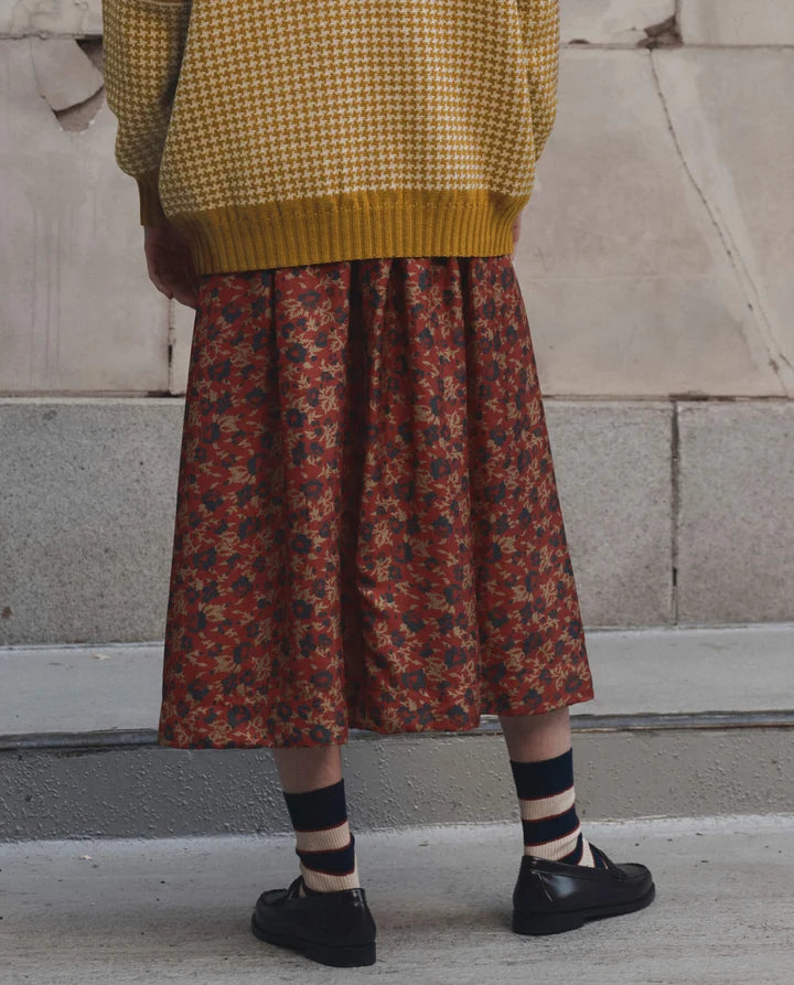 The Great Poppy Print Canary Skirt