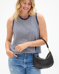 Clare V Petit Moyen Messenger Black