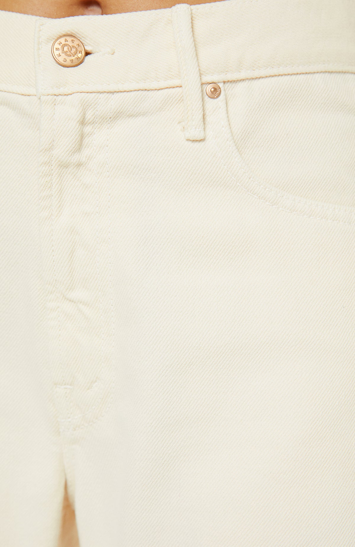 Mother Denim The Lemon Twist Sneak Natural Jeans