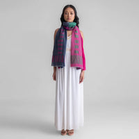 Sadhu Collective Silk Wool Jamdani Scarf