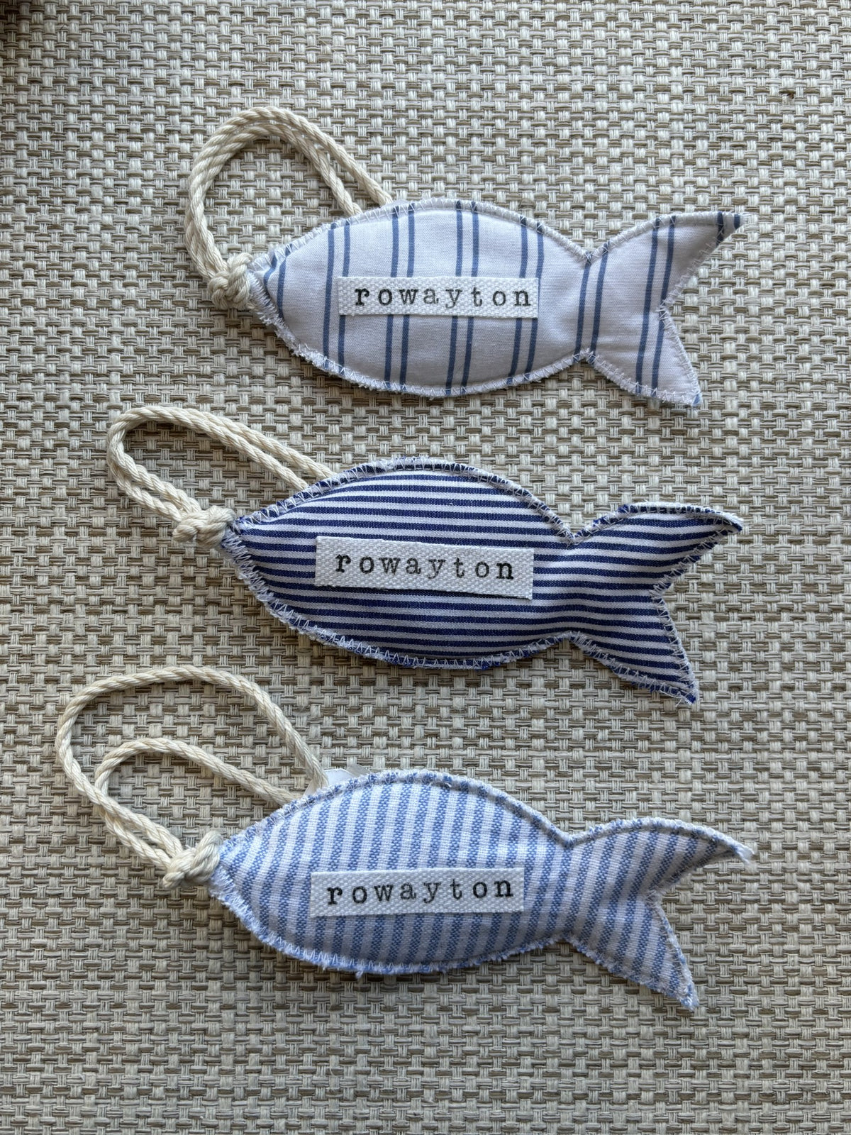 Seagate Studios Rowayton Coastal Fabric Fish Ornament