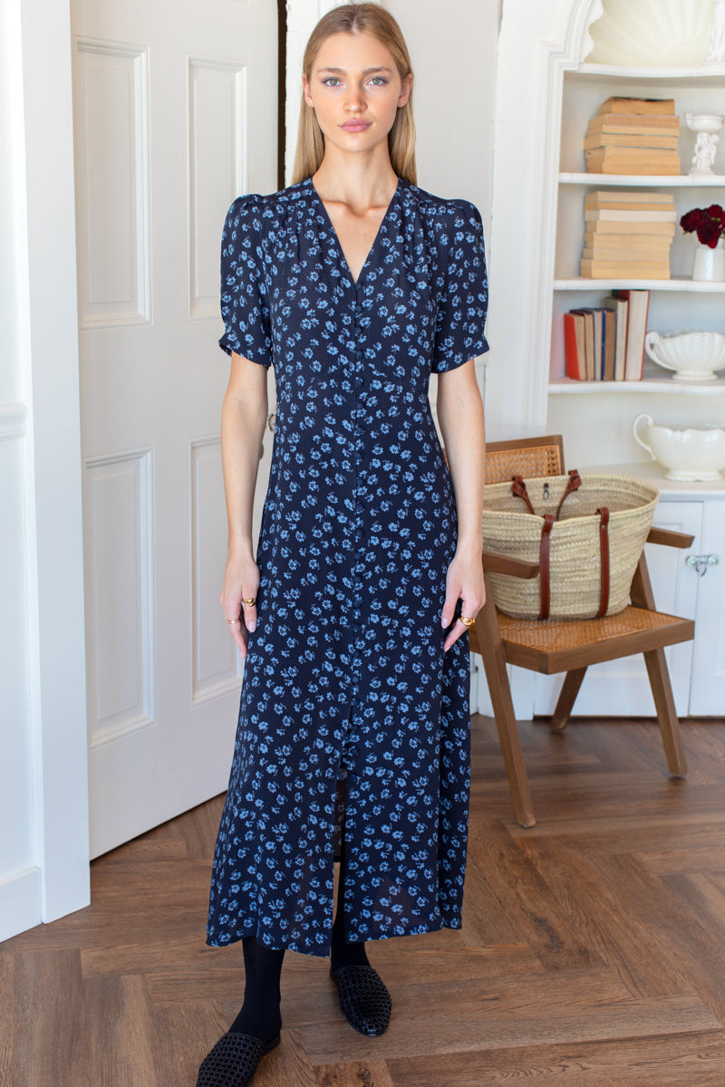 Emerson Fry Lucyia Antique Floral Print Dress