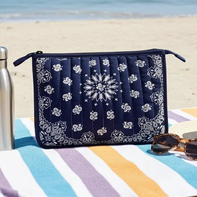 Haute Shore Bandana Print Pouch