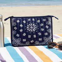 Haute Shore Bandana Print Pouch