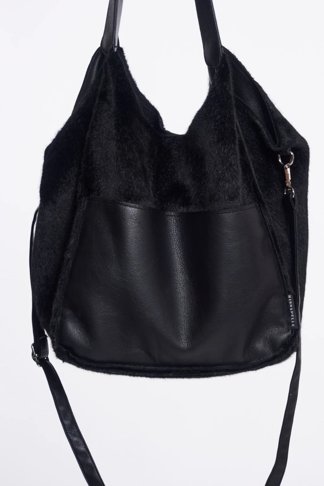 Rino & Pelle Chi Faux Leather & Suede Handbag