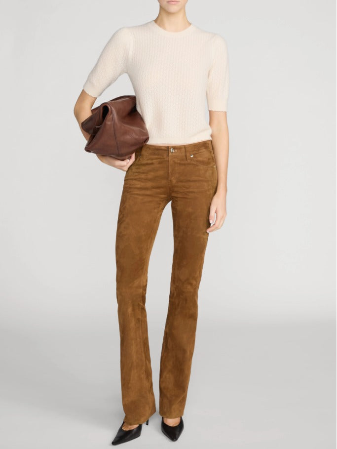 Frame Gathered Honeycomb Sweater