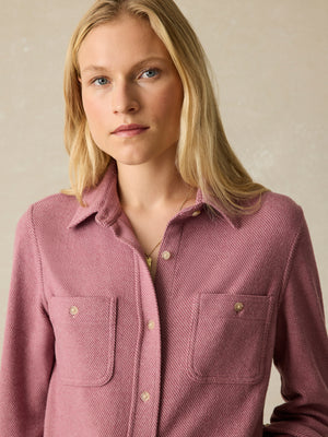 Faherty Rose Twill Legend Sweater Shirt