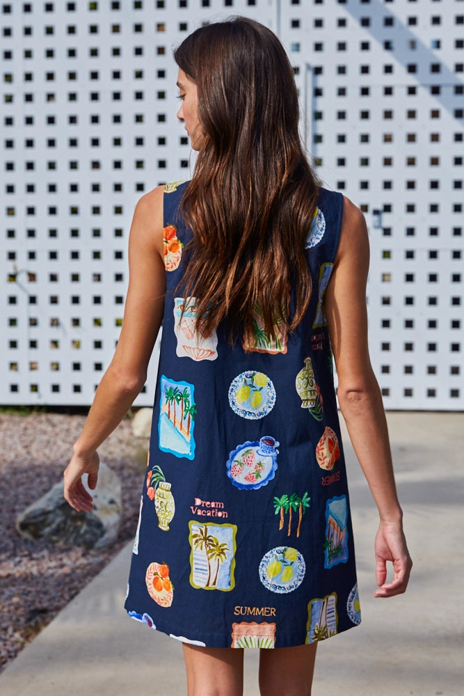 By Together Summer Print Mini Dress