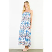THML Sea Print Maxi Dress