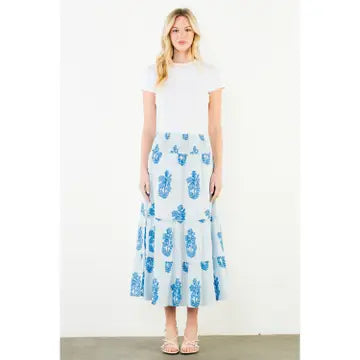 THML Floral Pattern Long Skirt