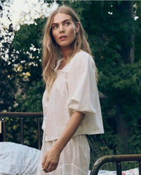 The Great Eyelet Button Sleep Top