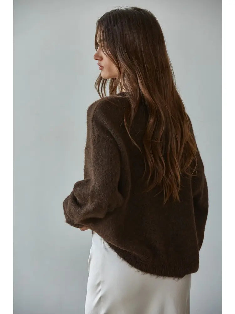 By Together Round Neck Cardigan