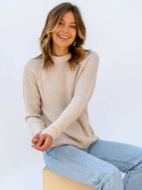 Pura Cashmere Cotton Fisherman Sweater